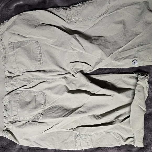 Lane Bryant Khaki Green Cargo Shorts Adjustable Length Plus Size 20 - Picture 8 of 8